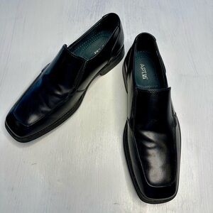 Apt. 9 Men’s Chandler Black Slip On Dress Shoes Size 8.5M Square Toe Loafers